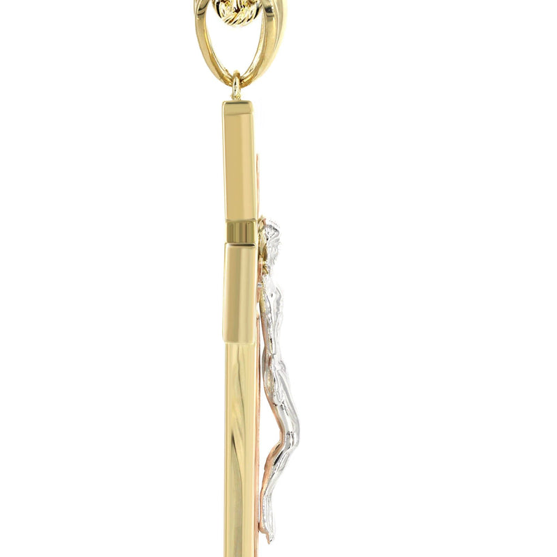 10K Yellow Gold Cross /Crucifix Necklace | Appx. 47 Grams
