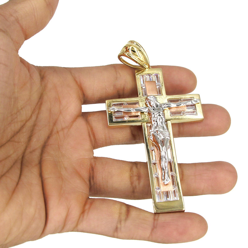 10K Yellow Gold Cross /Crucifix Necklace | Appx. 47 Grams
