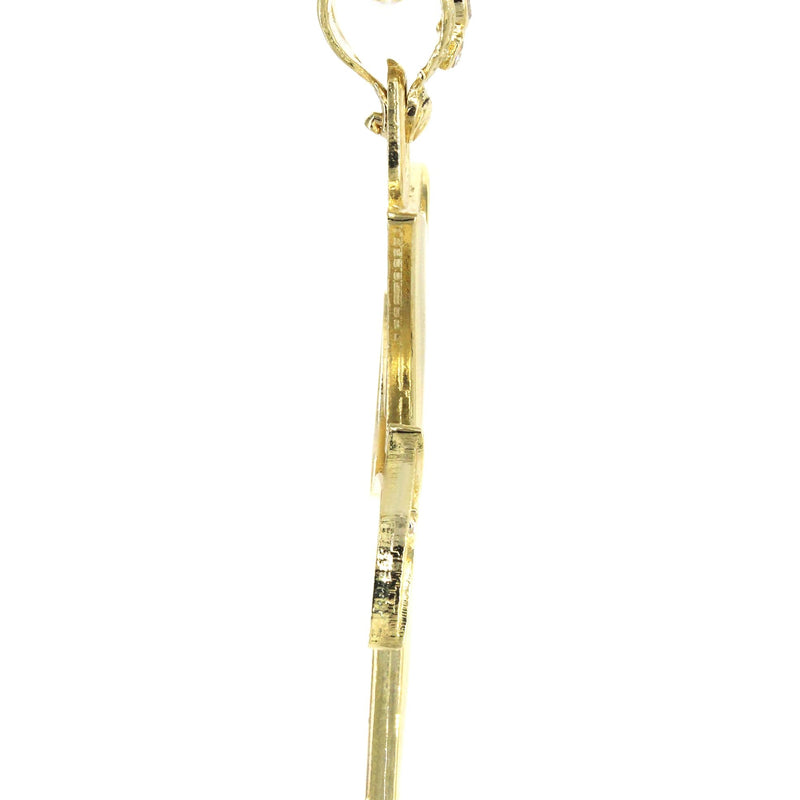 10K Yellow Gold Cross Necklace | Appx. 17.2 Grams
