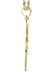 10K Yellow Gold Cross Necklace | Appx. 17.2 Grams