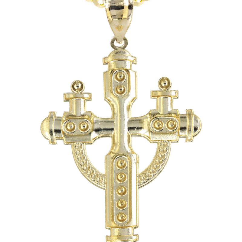10K Yellow Gold Cross Necklace | Appx. 14.2 Grams