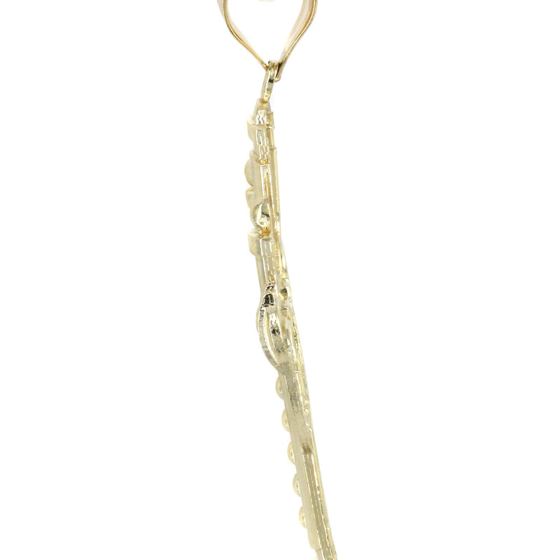 10K Yellow Gold Cross Necklace | Appx. 14.2 Grams