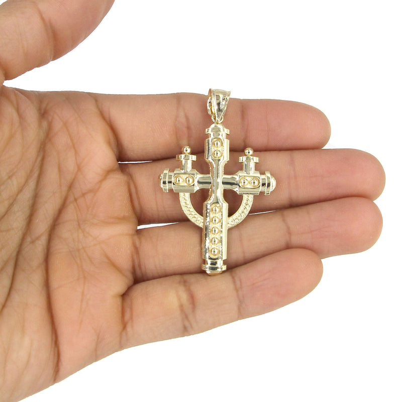 10K Yellow Gold Cross Necklace | Appx. 14.2 Grams