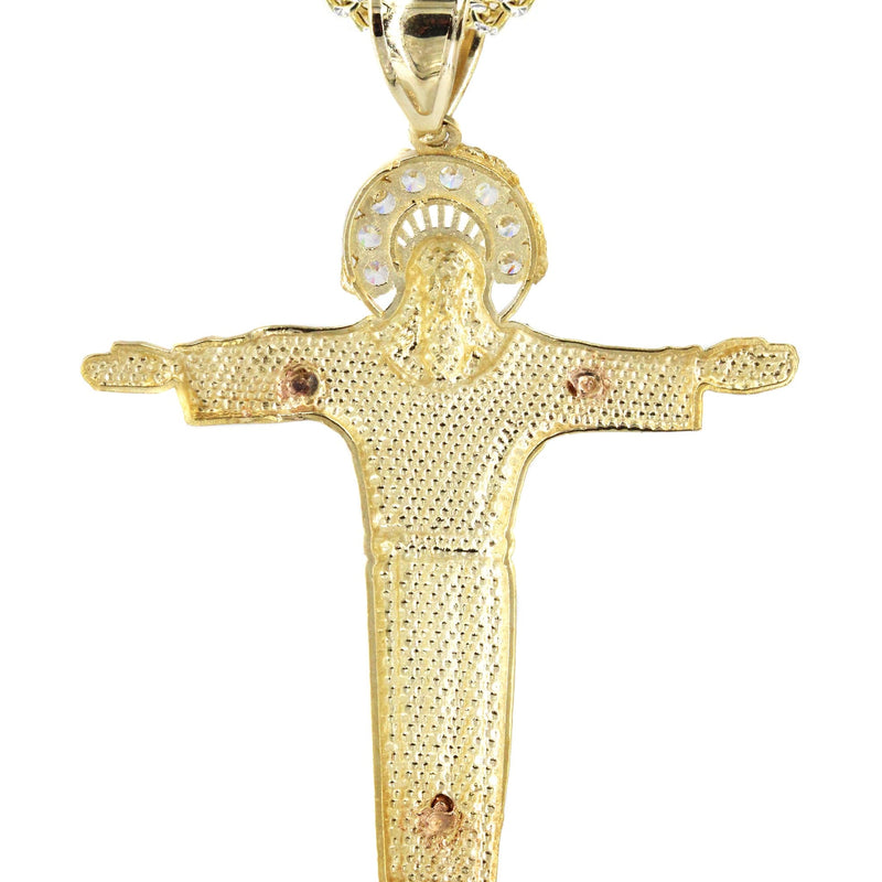 10K Yellow Gold Cross / Crucifix Necklace | Appx. 14.3 Grams