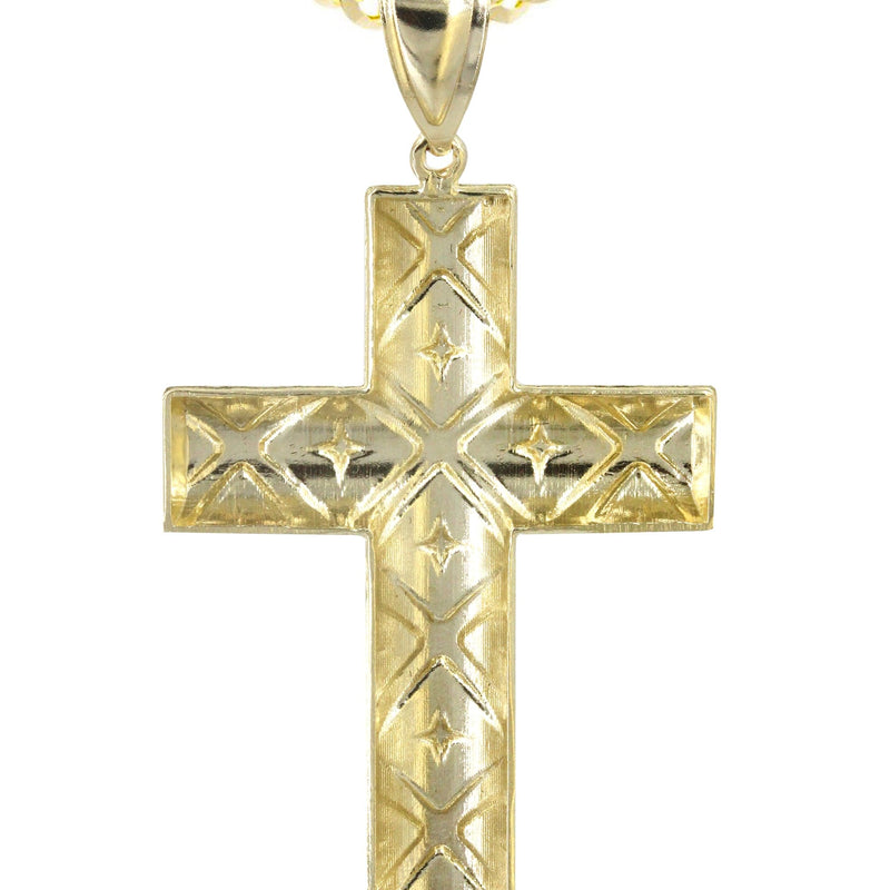 10K Yellow Gold Cross Necklace | Appx. 22 Grams