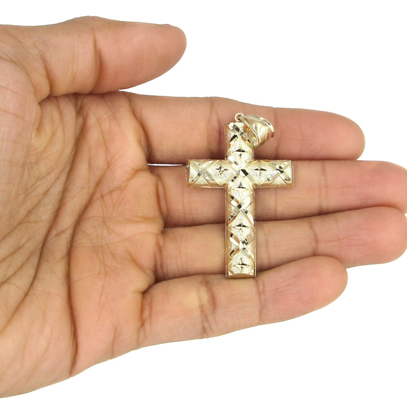 10K Yellow Gold Cross Necklace | Appx. 22 Grams