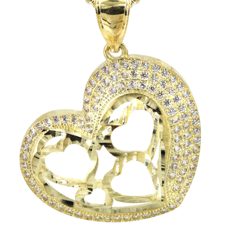 10K Yellow Gold Heart Necklace | Appx. 15 Grams