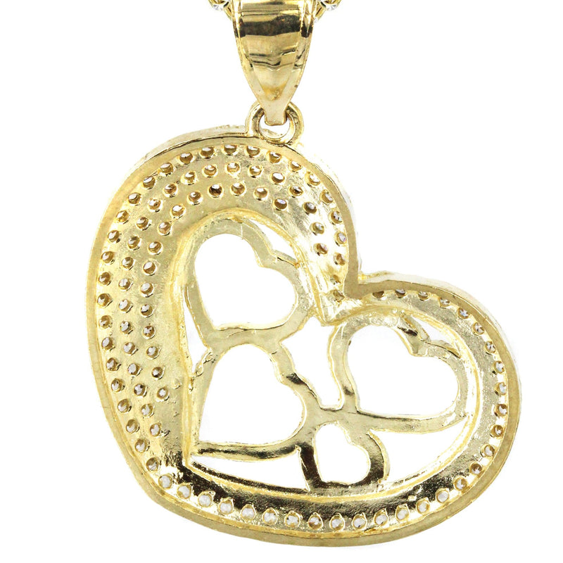 10K Yellow Gold Heart Necklace | Appx. 15 Grams