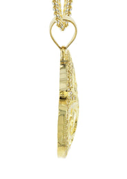 10K Yellow Gold Heart Necklace | Appx. 15 Grams
