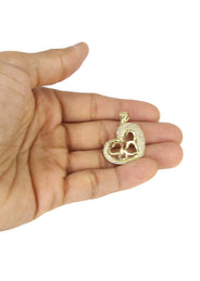 10K Yellow Gold Heart Necklace | Appx. 15 Grams