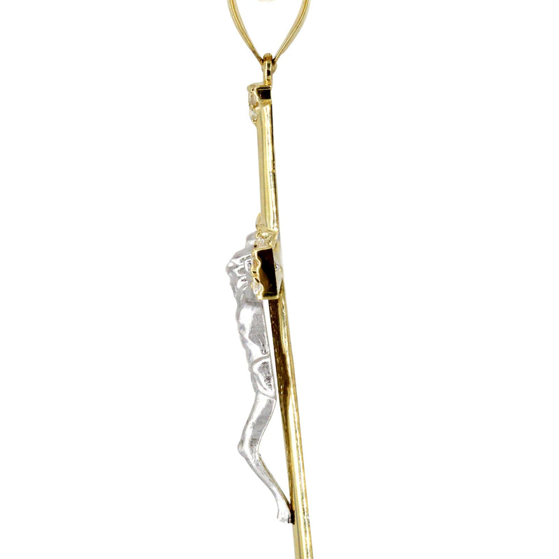 10K Yellow Gold Crucifix / Cross Necklace | Appx. 13.6 Grams