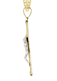 10K Yellow Gold Crucifix / Cross Necklace | Appx. 13.6 Grams