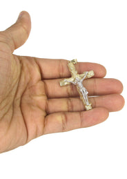 10K Yellow Gold Cross / Crucifix Necklace | Appx. 17.7 Grams