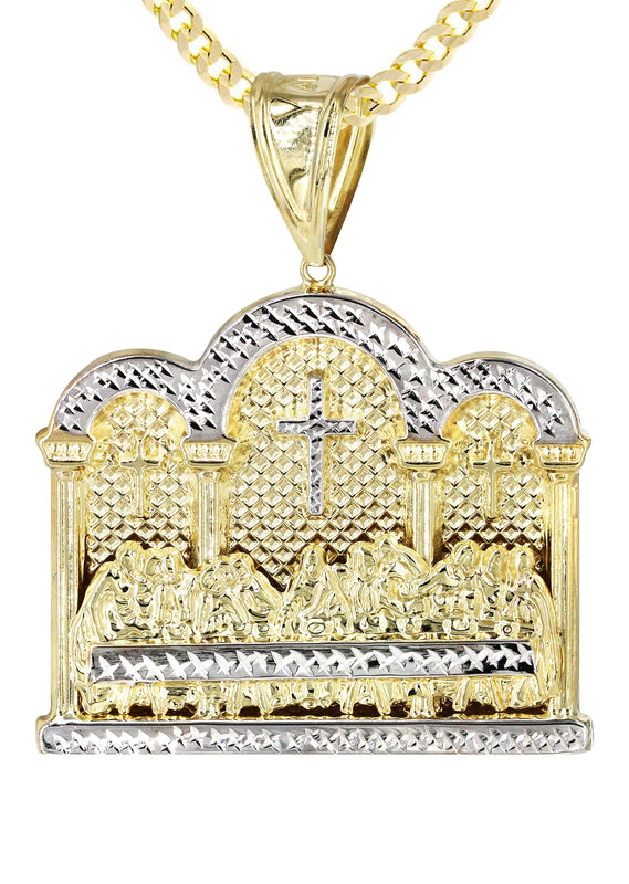 10K Yellow Gold Last Supper Necklace | Appx 25.1 Grams