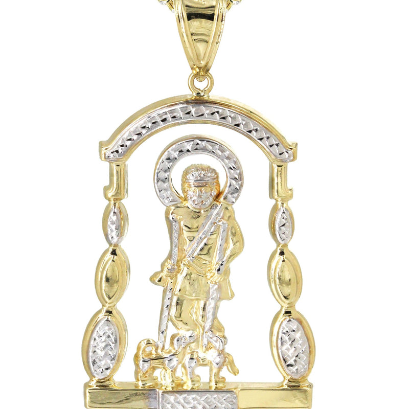 10K Yellow Gold Saint Lazaro Necklace | Appx. 16 Grams