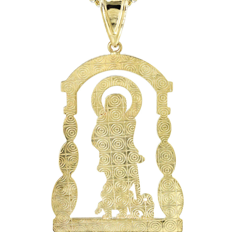 10K Yellow Gold Saint Lazaro Necklace | Appx. 16 Grams