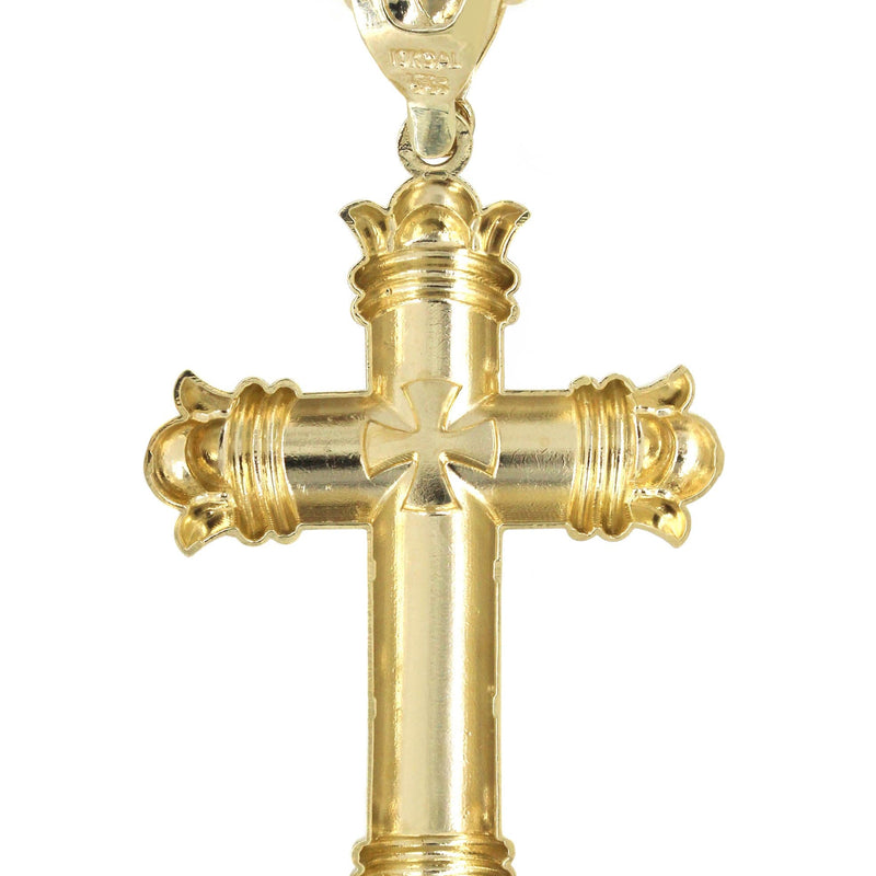 10K Yellow Gold Cross Necklace | Appx. 24.9 Grams