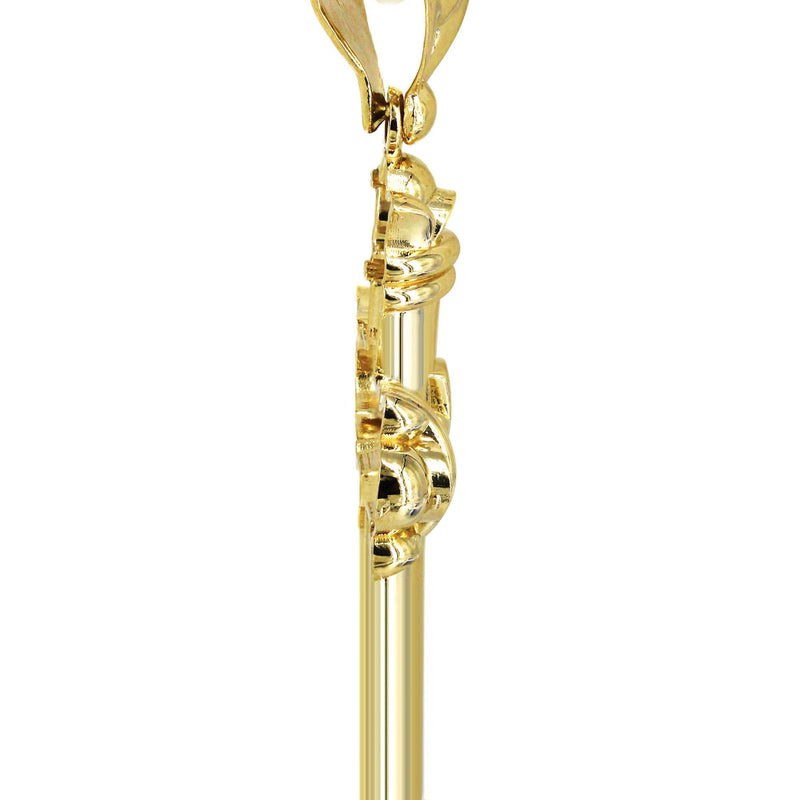 10K Yellow Gold Cross Necklace | Appx. 24.9 Grams