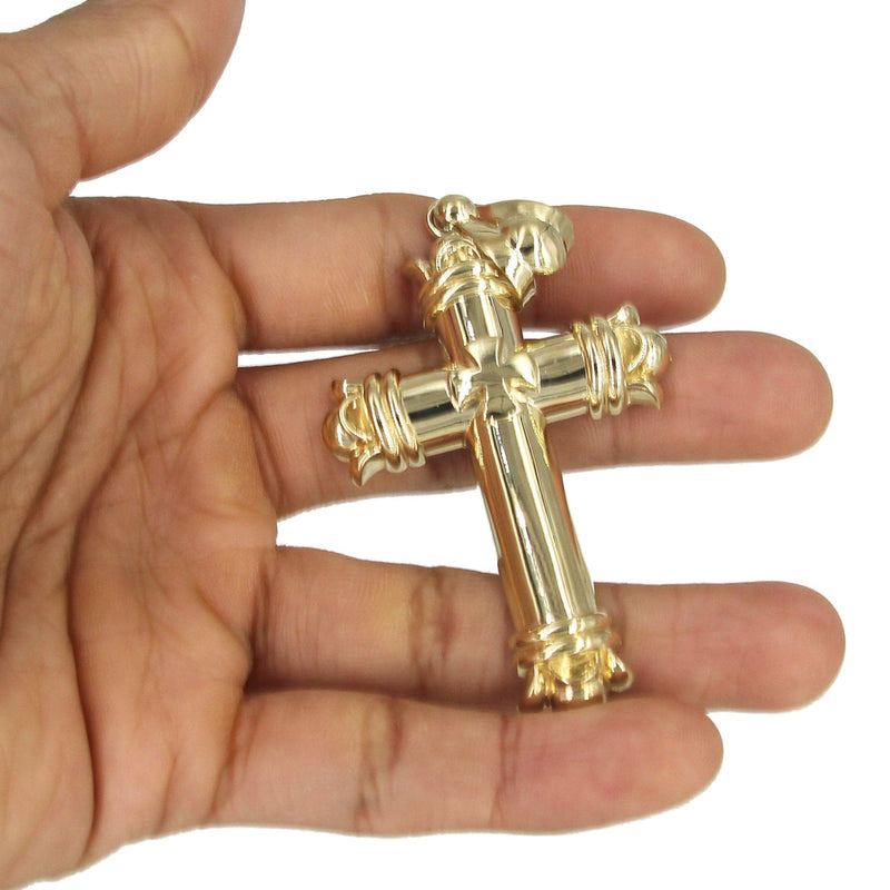 10K Yellow Gold Cross Necklace | Appx. 24.9 Grams