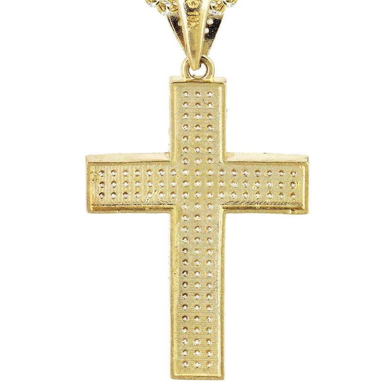 10K Yellow Gold Cross Necklace | Appx. 14.7 Grams
