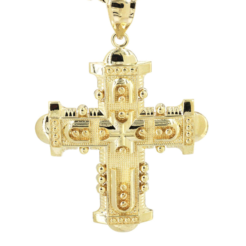 10K Yellow Gold Cross  Necklace | Appx. 15.1 Grams