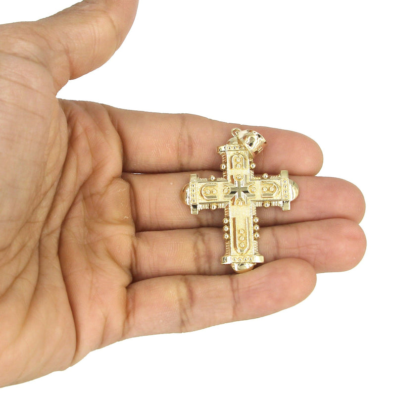 10K Yellow Gold Cross  Necklace | Appx. 15.1 Grams