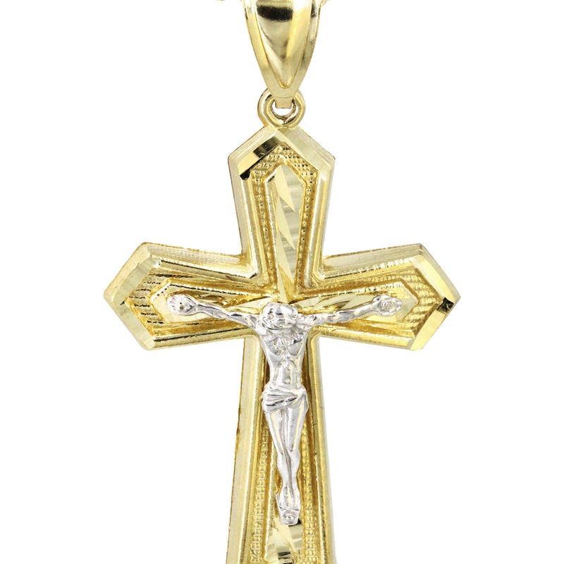 10K Yellow Gold Cross / Crucifix Necklace | Appx. 15.3 Grams