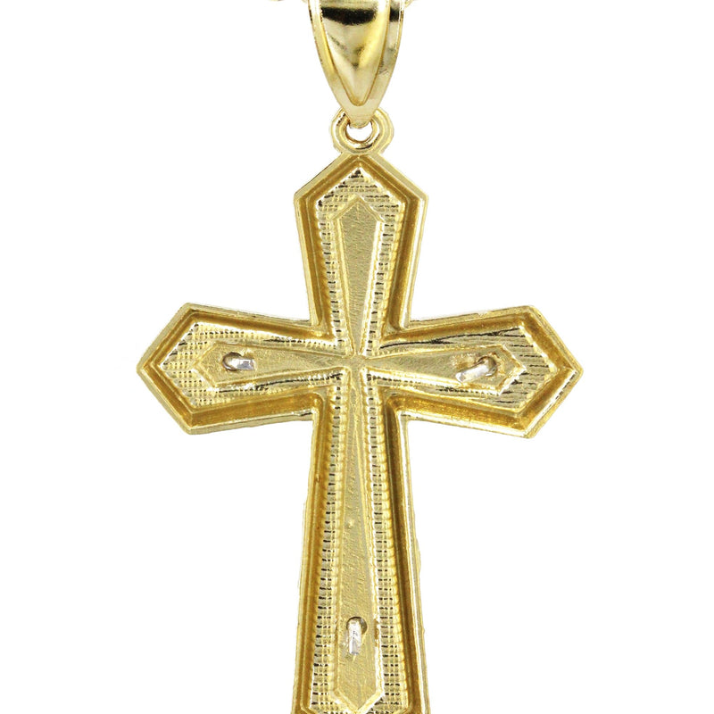 10K Yellow Gold Cross / Crucifix Necklace | Appx. 15.3 Grams