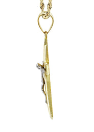 10K Yellow Gold Cross / Crucifix Necklace | Appx. 15.3 Grams