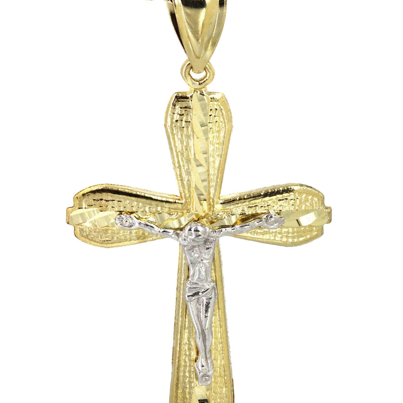 10K Yellow Gold Cross / Crucifix  Necklace | Appx. 13.7 Grams