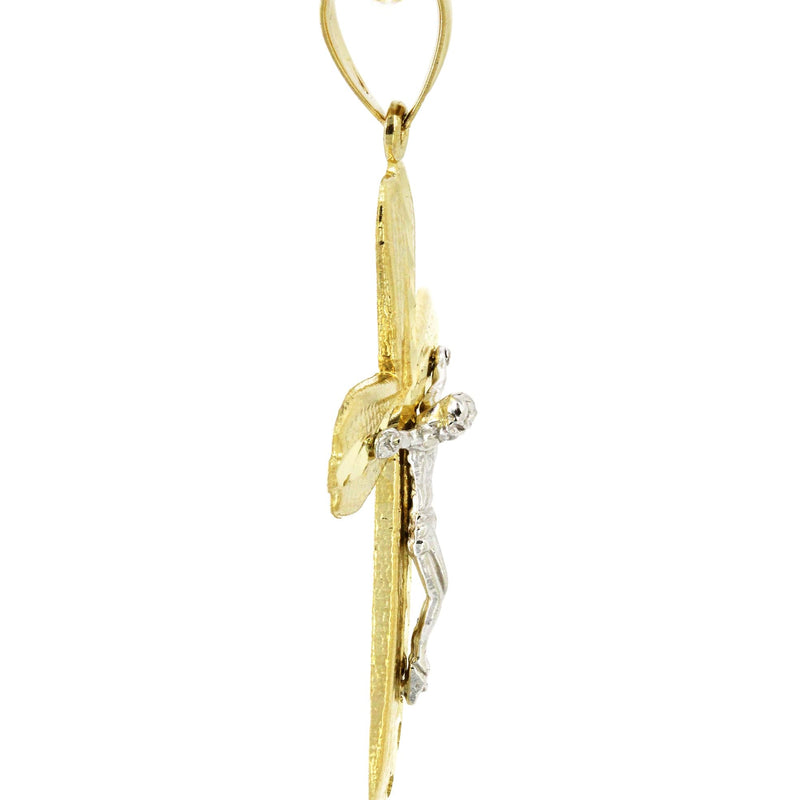 10K Yellow Gold Cross / Crucifix  Necklace | Appx. 13.7 Grams
