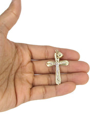 10K Yellow Gold Cross / Crucifix  Necklace | Appx. 13.7 Grams