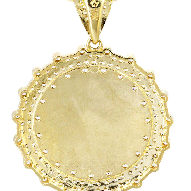10K Yellow Gold Round Crucifix Necklace | Appx. 17 Grams