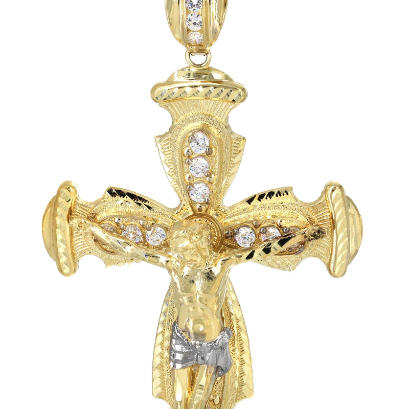 10K Yellow Gold Cross /Crucifix Necklace | Appx. 26.4 Grams
