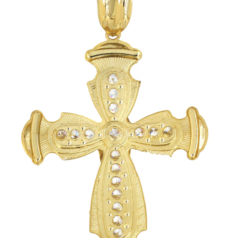 10K Yellow Gold Cross /Crucifix Necklace | Appx. 26.4 Grams