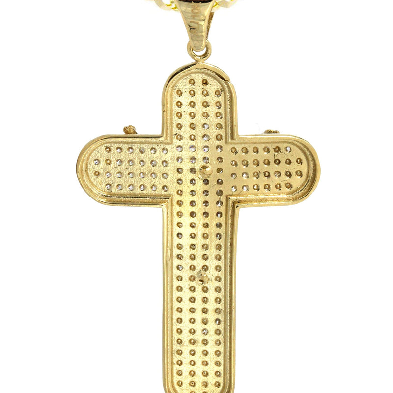 10K Yellow Gold  Cross / Crucifix Necklace | Appx. 15.7 Grams