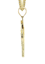 10K Yellow Gold Cross  Necklace | Appx. 10.9 Grams