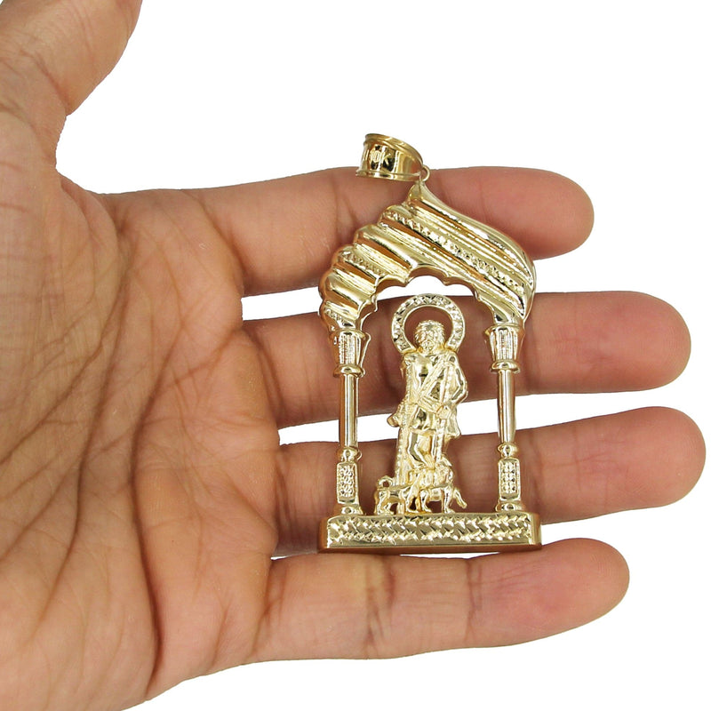 10K Yellow Gold Saint Lazaro Necklace | Appx. 19 Grams