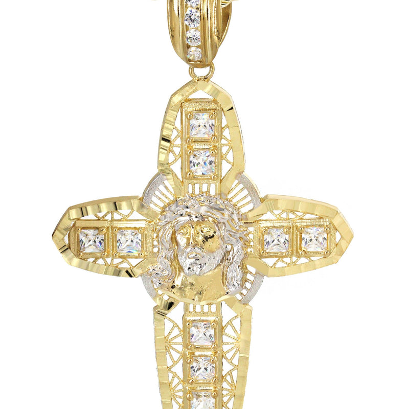 10K Yellow Gold Cross Necklace | Appx. 24.7 Grams