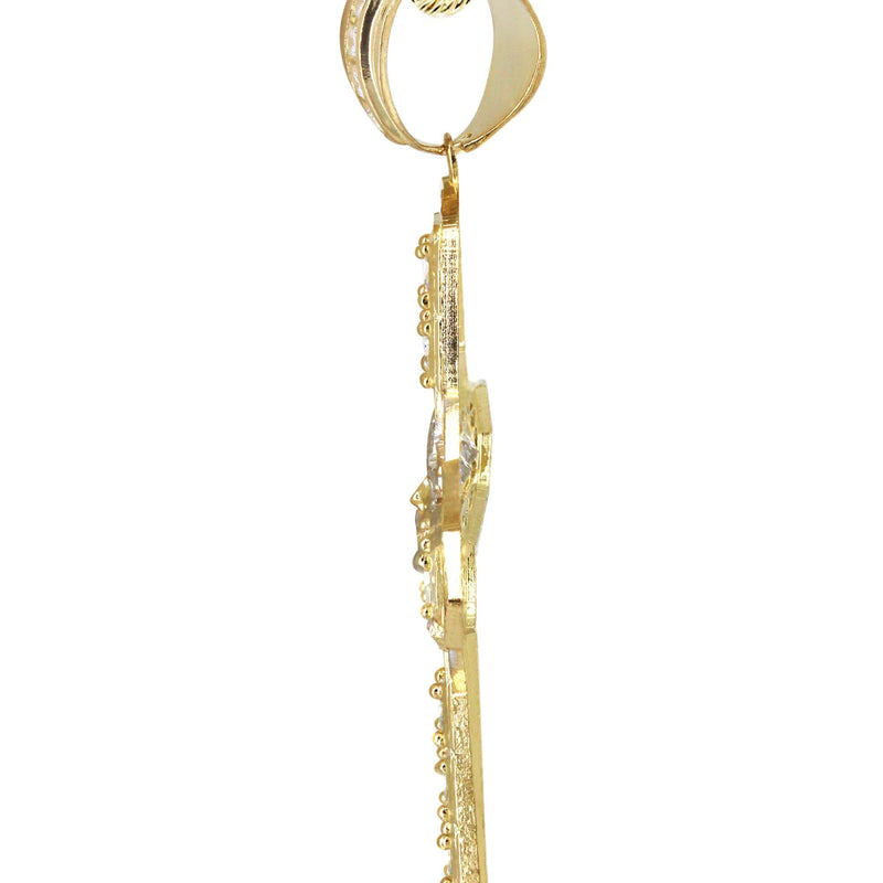 10K Yellow Gold Cross Necklace | Appx. 24.7 Grams