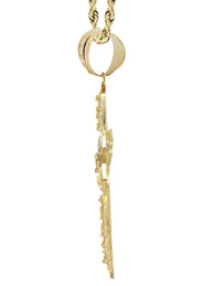 10K Yellow Gold Cross Necklace | Appx. 24.7 Grams