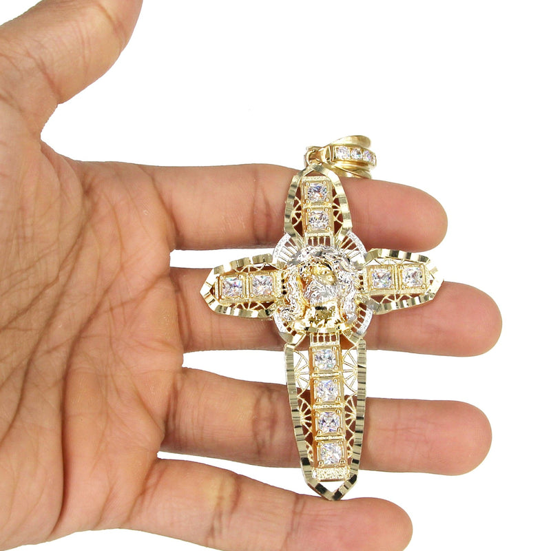10K Yellow Gold Cross Necklace | Appx. 24.7 Grams