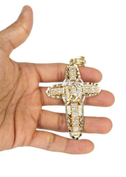 10K Yellow Gold Cross Necklace | Appx. 24.7 Grams