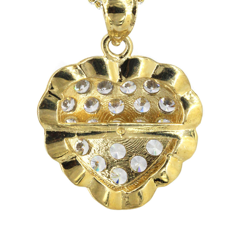 10K Yellow Gold Heart Necklace | Appx. 14.1 Grams