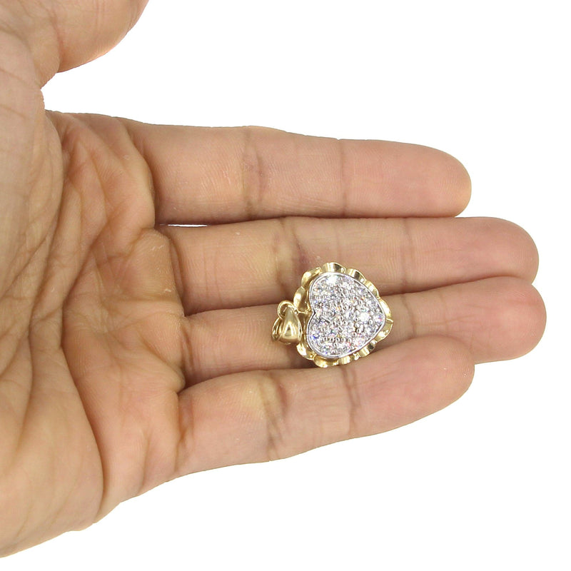 10K Yellow Gold Heart Necklace | Appx. 14.1 Grams