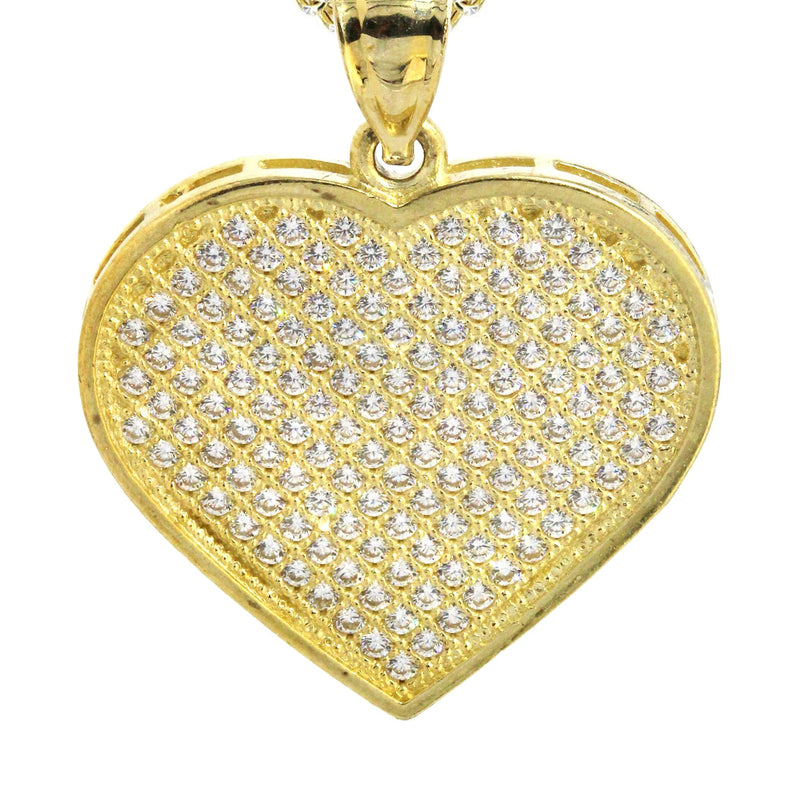 10K Yellow Gold Heart Necklace | Appx. 14.2 Grams