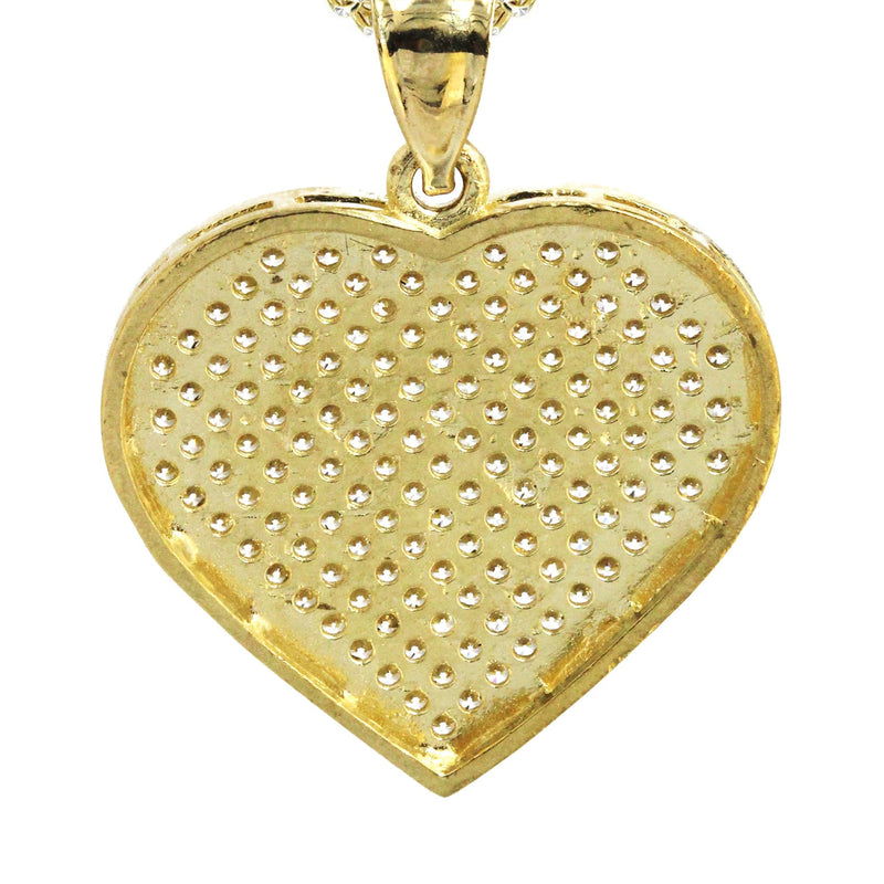 10K Yellow Gold Heart Necklace | Appx. 14.2 Grams