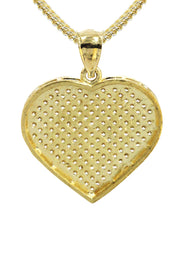 10K Yellow Gold Heart Necklace | Appx. 14.2 Grams