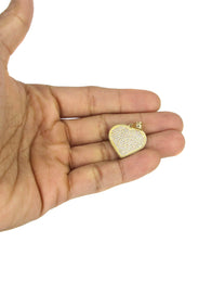 10K Yellow Gold Heart Necklace | Appx. 14.2 Grams
