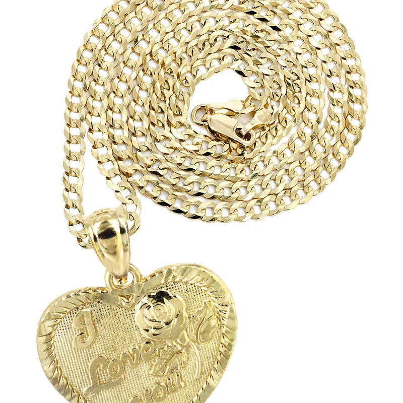 10K Yellow Gold Heart Necklace | Appx. 12.9 Grams